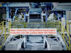 물 소화 냉각 방법 은유화 생산 라인 코팅 너비 500-1600mm